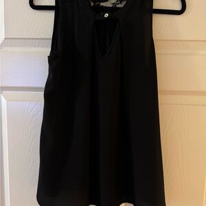 Crescent Black Lace Detail Blouse